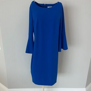 Calvin Klein 3/4 bell sleeve dress